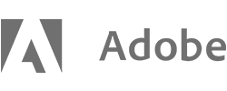 Adobe grey logo icon